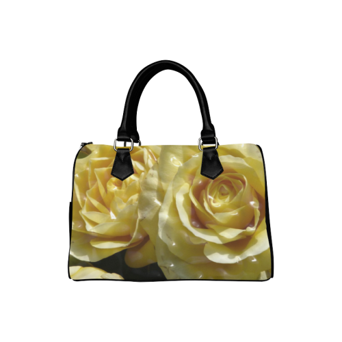 yellow roses Boston Handbag (Model 1621)