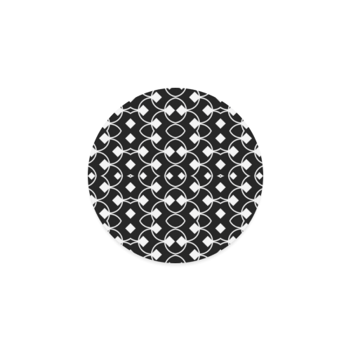 black and white Pattern 4416 Round Coaster