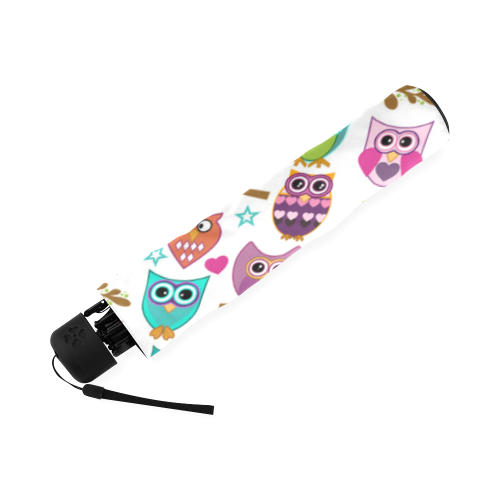 happy owls Foldable Umbrella (Model U01)