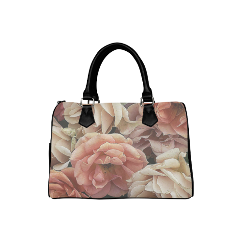 great garden roses, vintage look Boston Handbag (Model 1621)