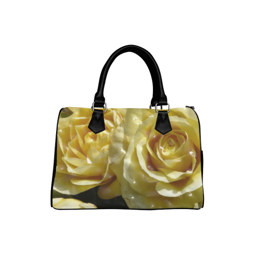 yellow roses Boston Handbag (Model 1621)