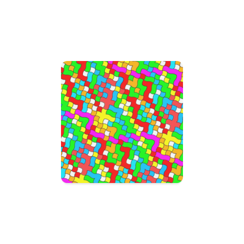 school party colorful Square Coaster