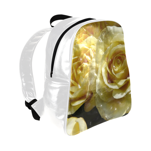 yellow roses Multi-Pockets Backpack (Model 1636)