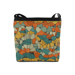 Textured retro shapes Crossbody Bags (Model 1613)