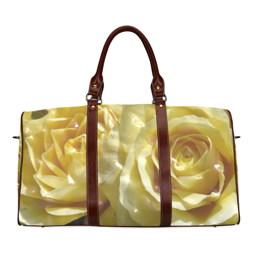 yellow roses Waterproof Travel Bag/Small (Model 1639)