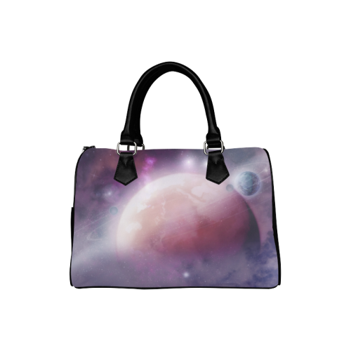 Pink Space Dream Boston Handbag (Model 1621)