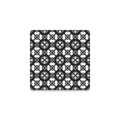 black and white Pattern 3416 Square Coaster