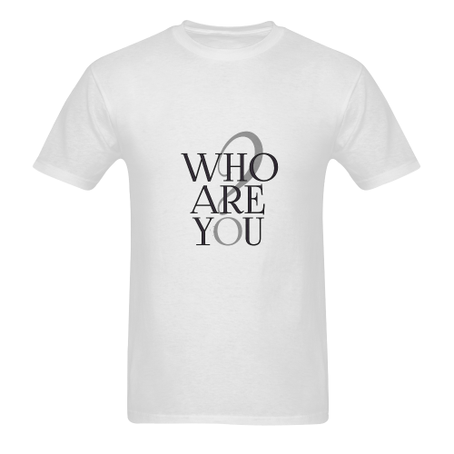 Who are you? Sunny Men's T- shirt (Model T06)