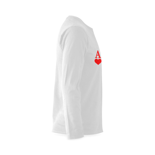 Ace of Hearts Sunny Men's T-shirt (long-sleeve) (Model T08)