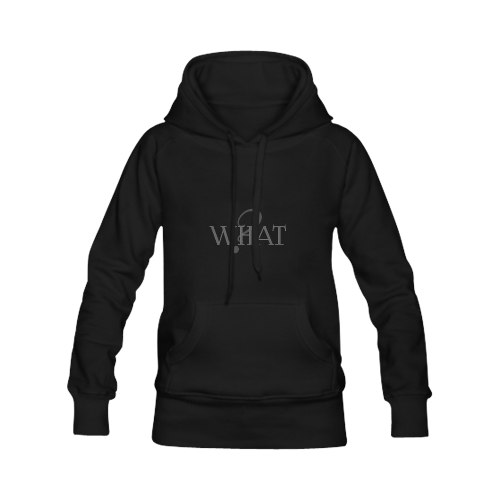 What? Black | Men's Classic Hoodies (Model H10)