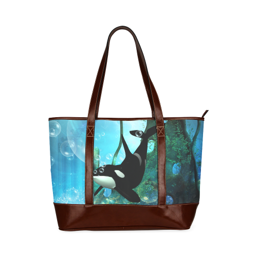 Wonderful orca Tote Handbag (Model 1642)