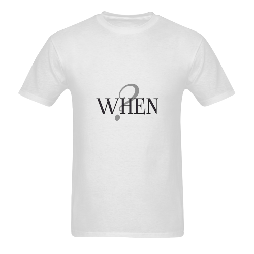 When? Sunny Men's T- shirt (Model T06)