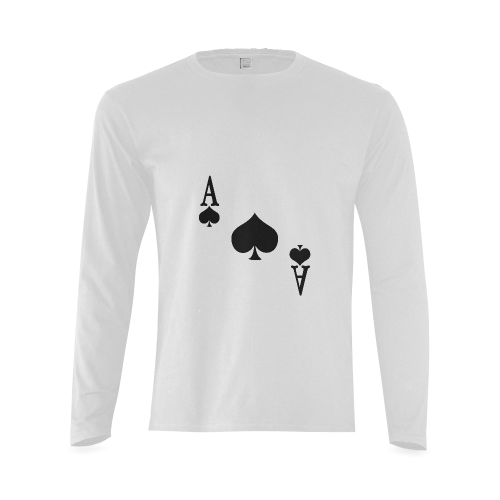 Ace of Spades Sunny Men's T-shirt (long-sleeve) (Model T08)