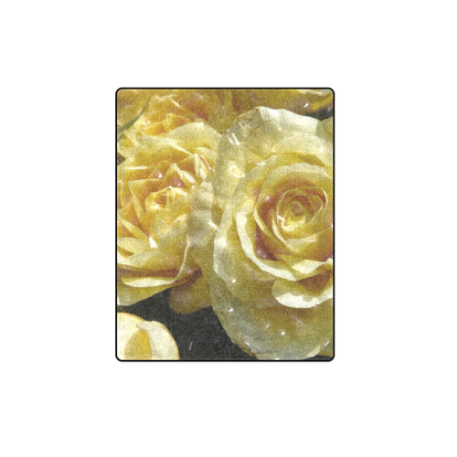 yellow roses Blanket 40"x50"