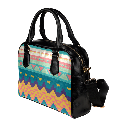 Pastel tribal design Shoulder Handbag (Model 1634)