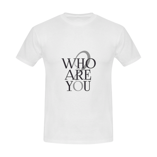 Who are you? Men's Slim Fit T-shirt (Model T13)