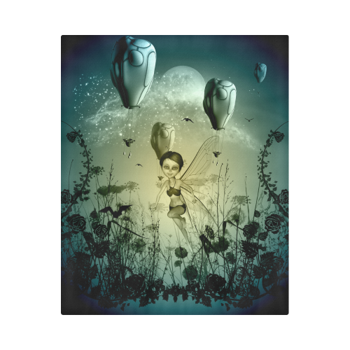 Cute fairy with zeppelin Duvet Cover 86"x70" ( All-over-print)