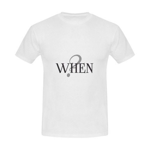 When? Men's Slim Fit T-shirt (Model T13)
