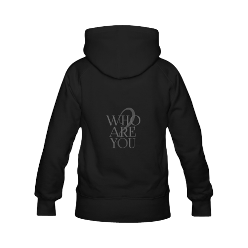 Who are you? Black | Men's Classic Hoodies (Model H10)