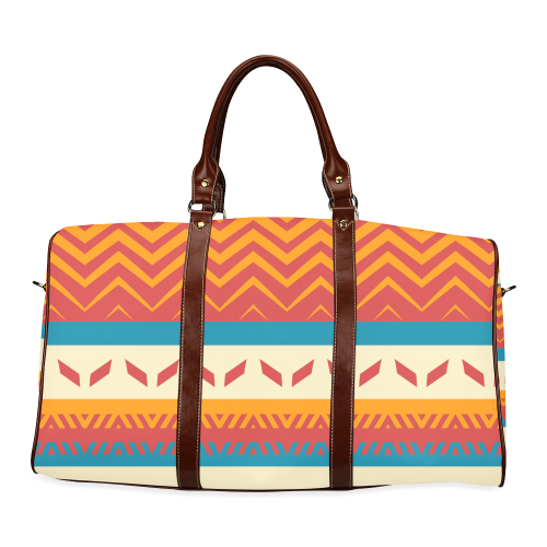 Tribal shapes Waterproof Travel Bag/Large (Model 1639)