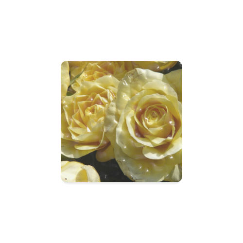 yellow roses Square Coaster