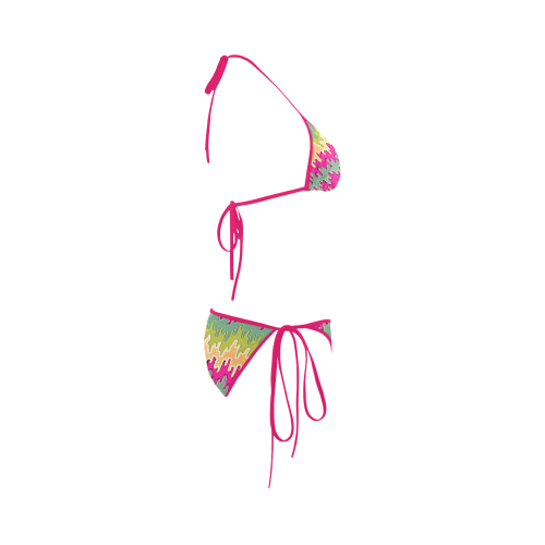 Paint Drips Custom Bikini Swimsuit