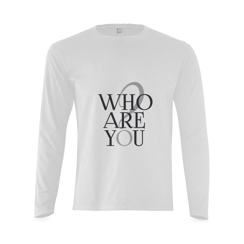 Who are you? Sunny Men's T-shirt (long-sleeve) (Model T08)