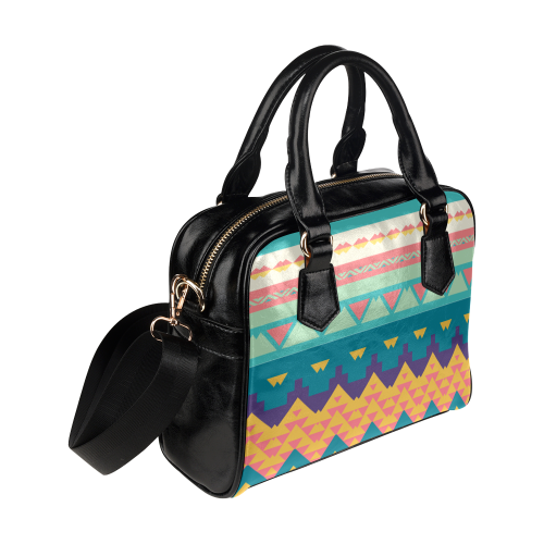 Pastel tribal design Shoulder Handbag (Model 1634)