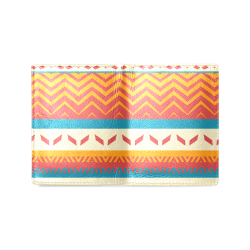 Tribal shapes Men's Leather Wallet (Model 1612)