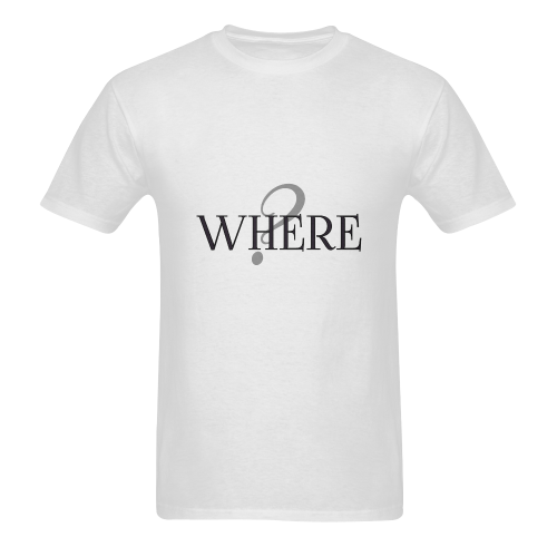 Where? Sunny Men's T- shirt (Model T06)