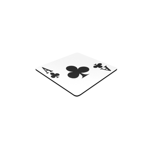 Ace of Clubs Square Coaster