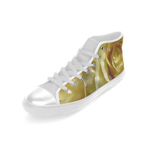 yellow roses Men’s Classic High Top Canvas Shoes (Model 017)
