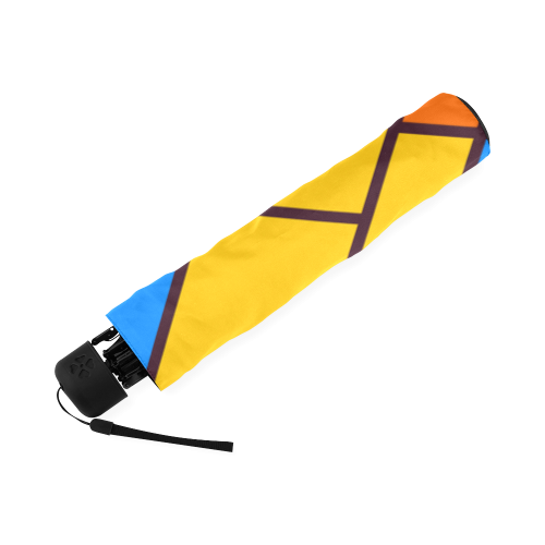 Shapes in retro colors Foldable Umbrella (Model U01)