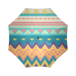 Pastel tribal design Foldable Umbrella (Model U01)