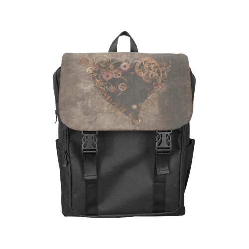 A decorated Steampunk Heart in brown