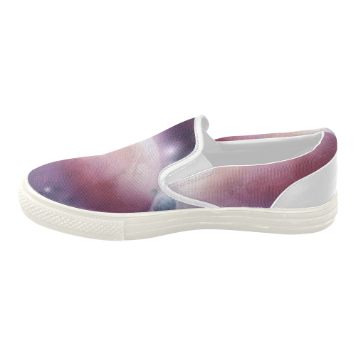 Pink Space Dream Women's Slip-on Canvas Shoes (Model 019)
