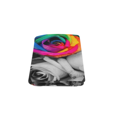 black,white splash roses Blanket 50"x60"