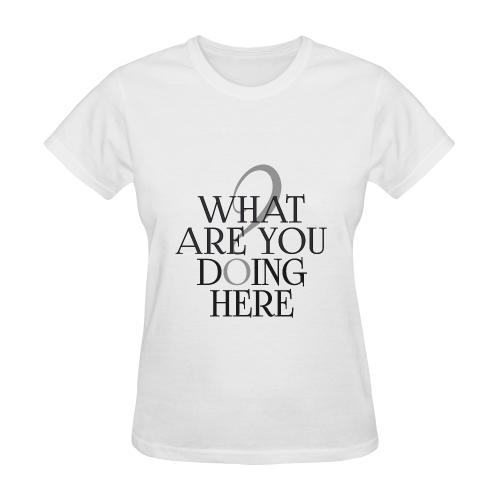 What are you doing here? Sunny Women's T-shirt (Model T05)