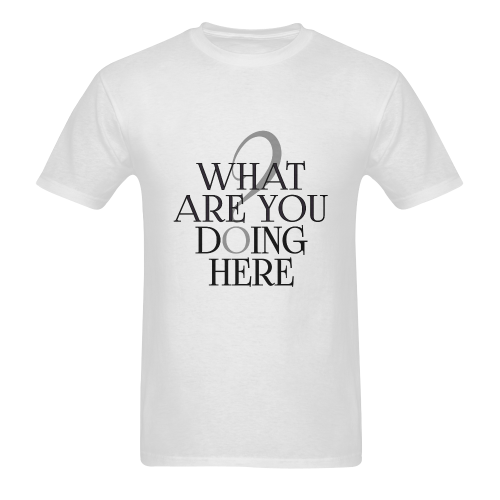 What are you doing here? Sunny Men's T- shirt (Model T06)
