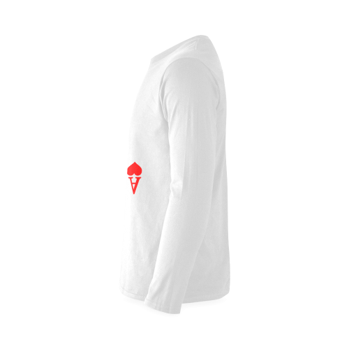 Ace of Hearts Sunny Men's T-shirt (long-sleeve) (Model T08)