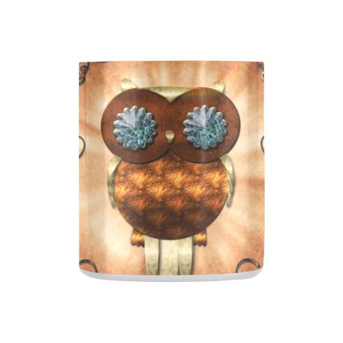 Steampunk, cute owl Classic Insulated Mug(10.3OZ)