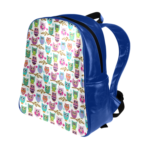 happy owls Multi-Pockets Backpack (Model 1636)