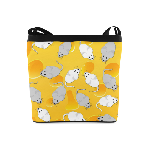 mice on cheese Crossbody Bags (Model 1613)