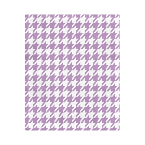 lilac and white houndstooth classic pattern Duvet Cover 86"x70" ( All-over-print)