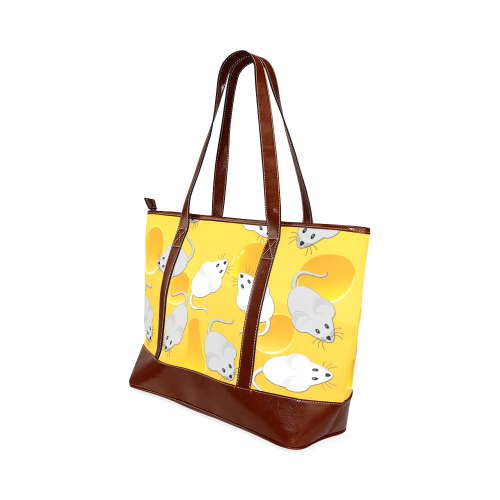 mice on cheese Tote Handbag (Model 1642)