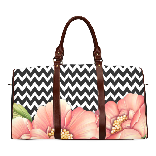 flower power Waterproof Travel Bag/Small (Model 1639)