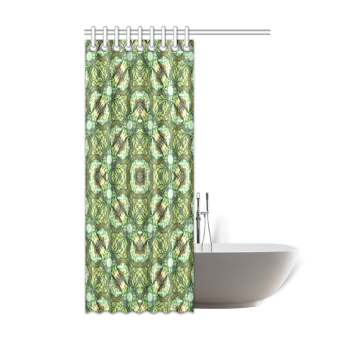 Mandy Green - Fountain Foilage pattern Shower Curtain 48"x72"