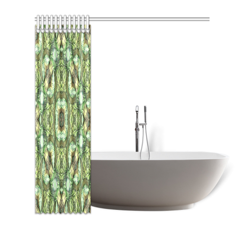 Mandy Green - Fountain Foilage pattern Shower Curtain 72"x72"