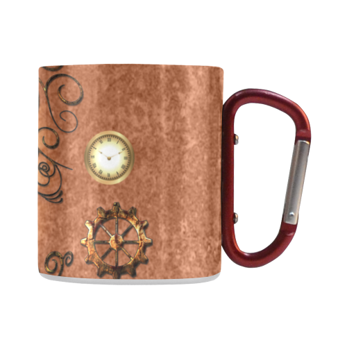 Steampunk, cute owl Classic Insulated Mug(10.3OZ)