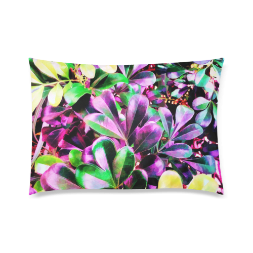 Foliage-3 Custom Zippered Pillow Case 20"x30"(Twin Sides)